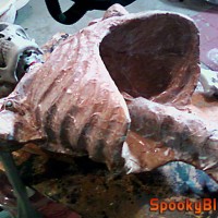 Paper mache ribcage Paper mache ribcage